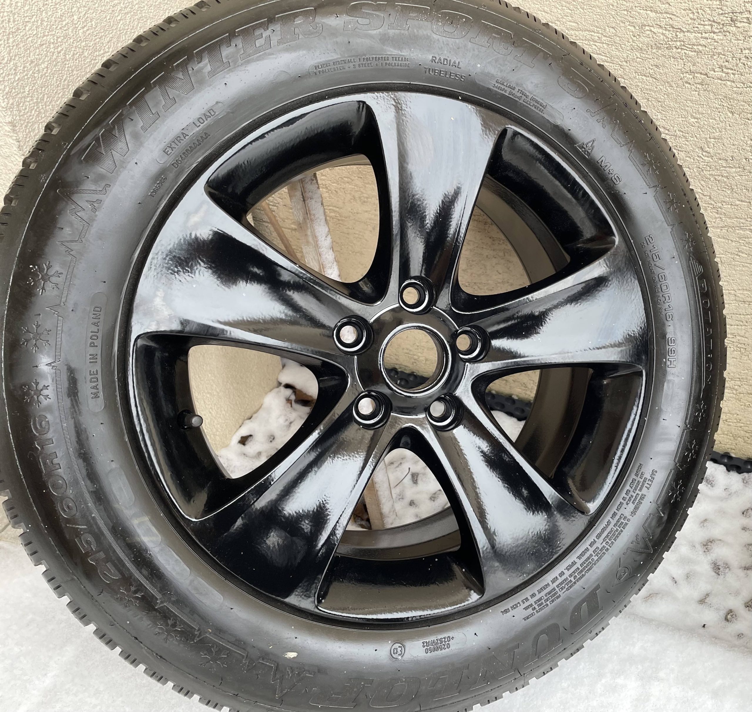 MOON Schwarz Orig.skoda Alu Disky 5×112 ET45 215 60 16 zimné